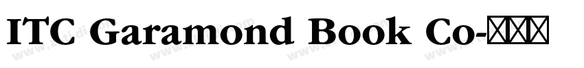 ITC Garamond Book Co字体转换